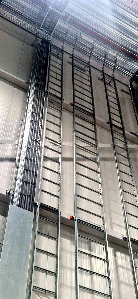 We4Mounting cable tray installation project 4
