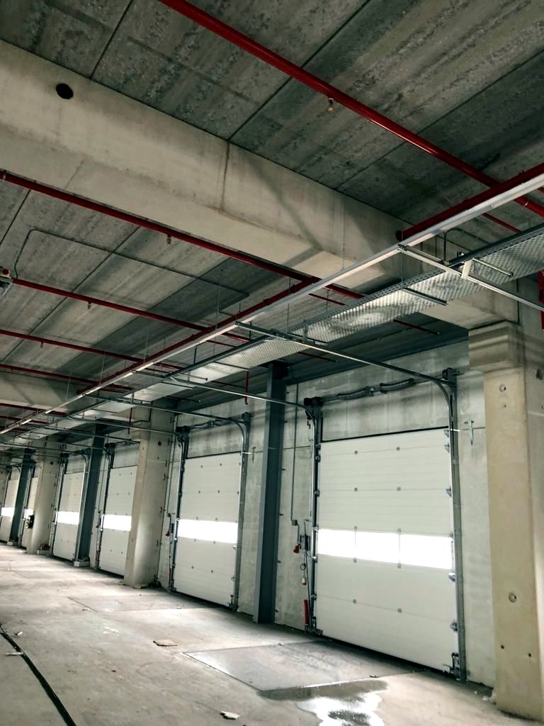 We4Mounting cable tray installation project 17